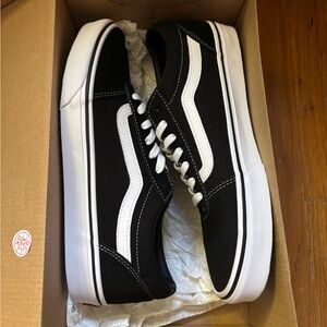 Vans Men's Ward Black/White Suede/Canvas Mix Skate Shoes Size 13 VN0A36EMC4R